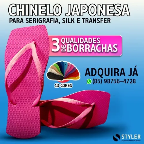 Chinelo Japonesa Para Serigrafia, Silk ou Transfer