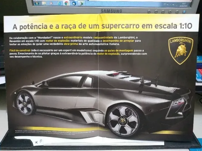 carrinho lanborgghini radio controlada e motor de exprosao