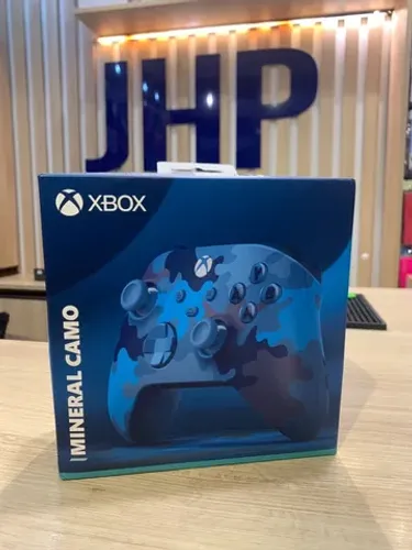 Controle Sem Fio Xbox Mineral Camo Azul - Loja Fisica | até 10x sem juros