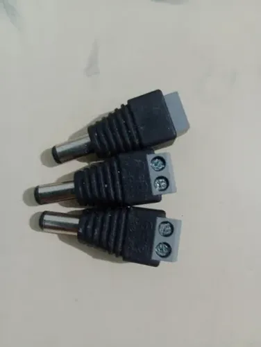 Kit Conector Plug P4 Macho Com Borne P/ Cftv Câmera Fonte