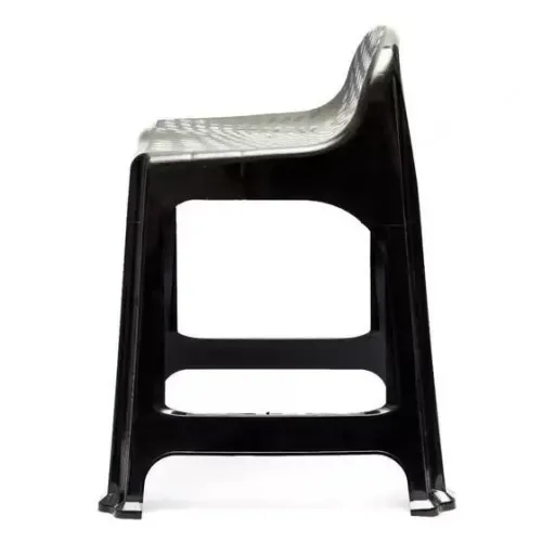 Banqueta De Plástico Banquinho Reforçado Confortável com encosto