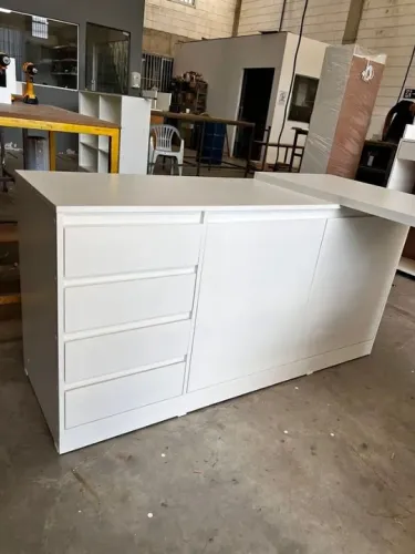 Mesa Personalizada em L com gavetas MDF 30mm