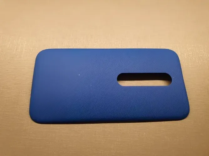 capa traseira azul de Motorola, sem uso