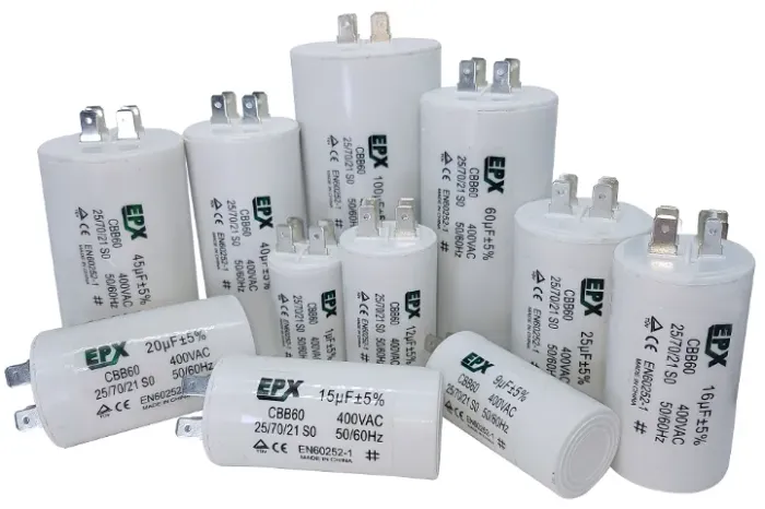 Capacitor permanente para motor elétrico 30 mf 250 Volts. Temos várias potencias