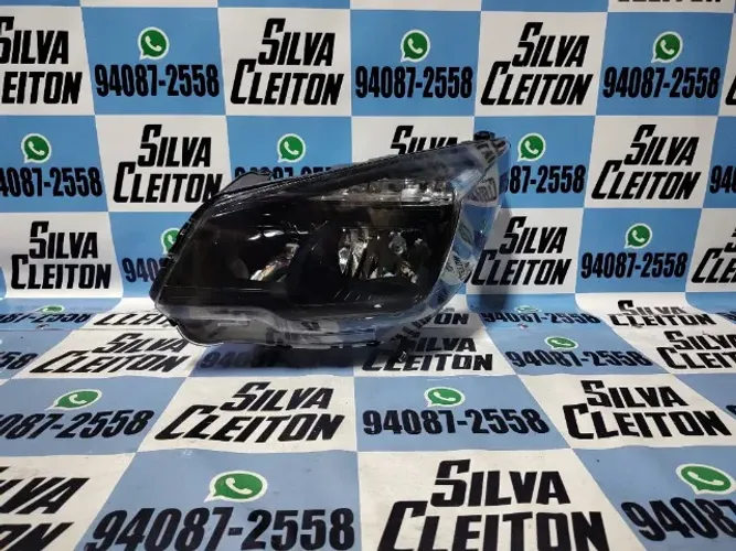 farol esquerdo s10 2012 ate 2016 mascara negra sem projetos novo importado