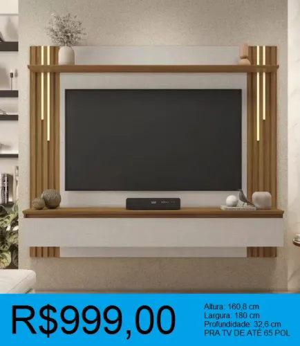 Painel com Led em cascata - Entrega e instalação gratis 