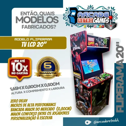 Fliperama Multijogos Retro 