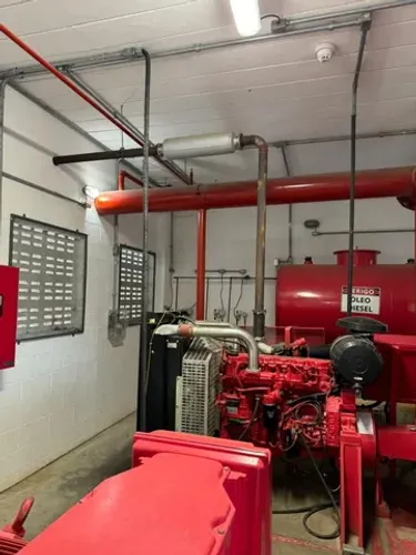 Manutenção/ fabricação skid sistema de combate incêndio