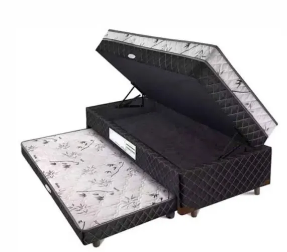 Cama Box com Cama Auxiliar e Baú