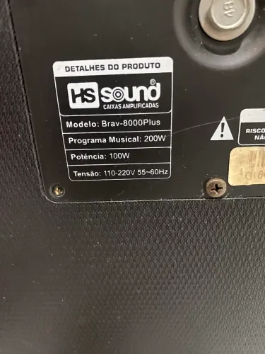VENDO CAIXA AMPLIFICADA HS SOUND.