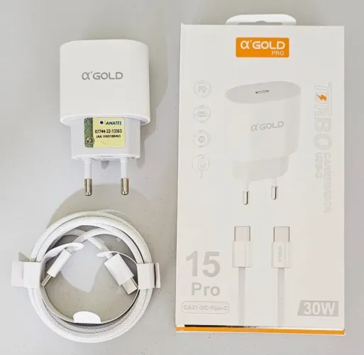 Carregador ?'GOLD Pro 30W USB-C Turbo