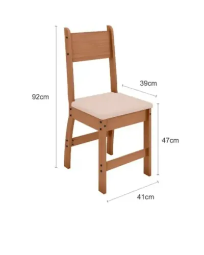 Cadeira nova na caixa - 02 unidades
