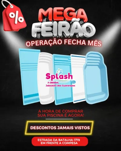 Mega Feirão Splash - Piscinas com Descontos Incríveis!