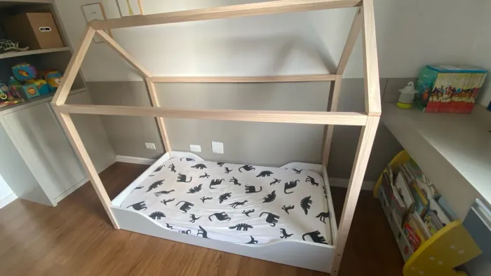 Cama Casinha Montessori - Madeira Natural- Tok Stok