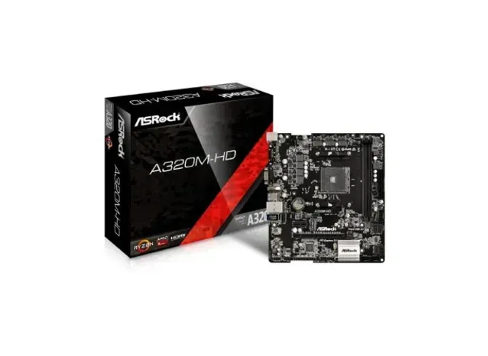 KIT Placa Mãe ASRock A320M-HD + Processador AMD Ryzen 5 3600 