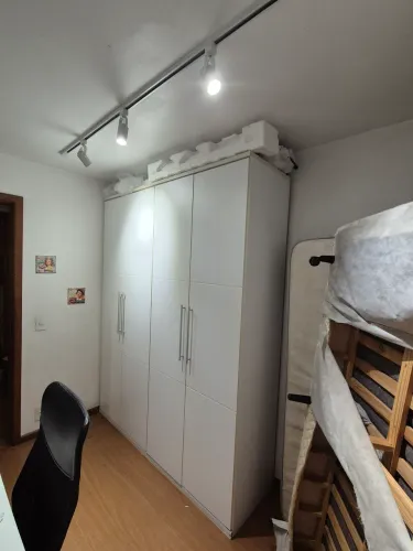 Guarda-Roupa Branco Fosco MDF Abracasa 