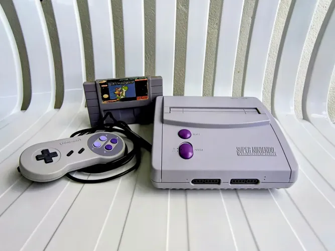 Super Nintendo + Cartucho Original [Nova Cidade]