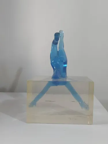 Belíssima escultura mulher feminina premiada: "A Mergulhadora"