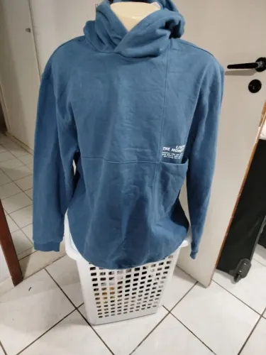 Casaco de Moletom Masculino Azul Hering Novo XG