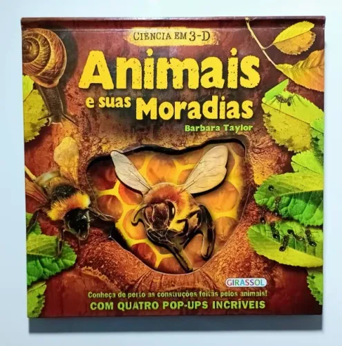 Animais e suas Moradias Ciência em 3-D Pop-Up Livro Impecável Barato