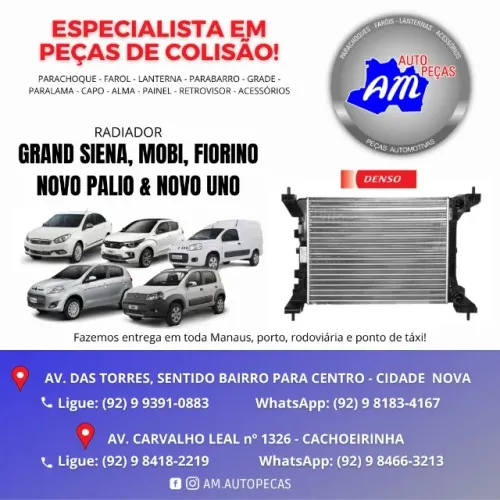 RADIADOR SIENA/PALIO/FIORINO/UNO/MOBI