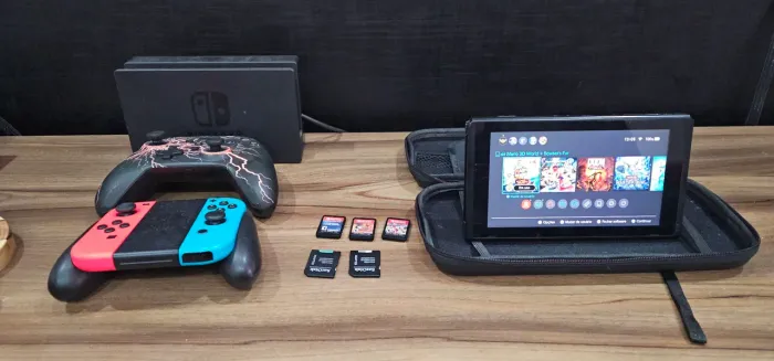 Nintendo Switch + Jogos + Acessórios