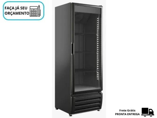 Freezer vertical Expositor Braslar 550L Preto
