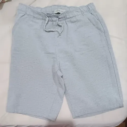 Bermuda Infantil Cinza Claro