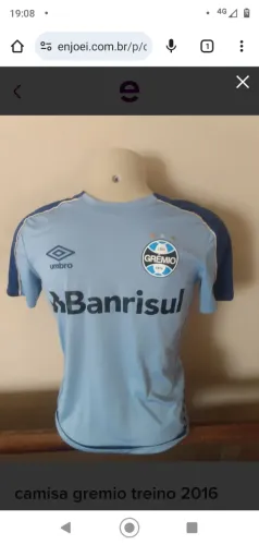 Camisa umbro grêmio treino 2016