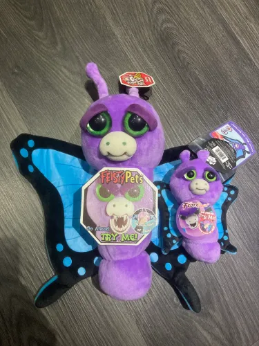 Feisty Pets Borboletas - Normal e Chaveiro - Importadas