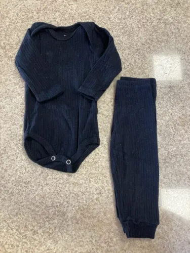 Conjunto Body e Calça Canelada Infantil