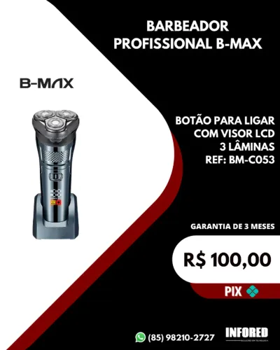 Barbeador profissional B-max BM-C053