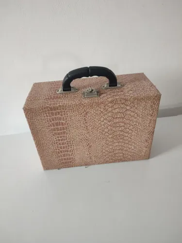 Maleta porta jóias de mão vintage