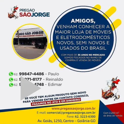 VEMDO móveis e eletrodomésticos usados seminovos em São Jorge