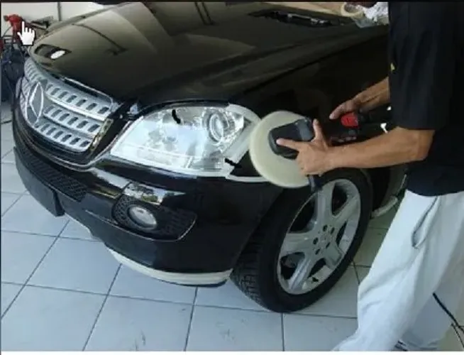 Polimentos da pintura do carro