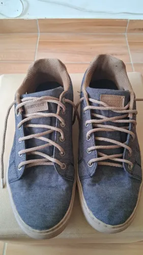 Sapatenis Jeans azul Detony