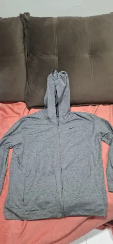 Casaco de Moletom com Capuz Nike Cinza