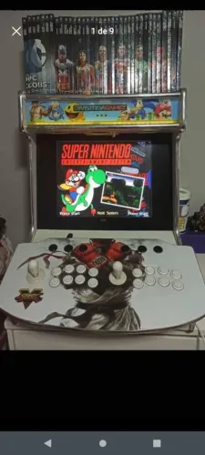 Bar top com sistema hyperspin