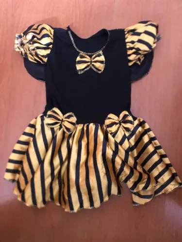 Vestido Infantil Fantasia Abelha
