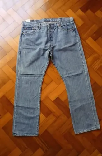Calça Levis 501 ORIGINAL masculina - jeans azul clássico