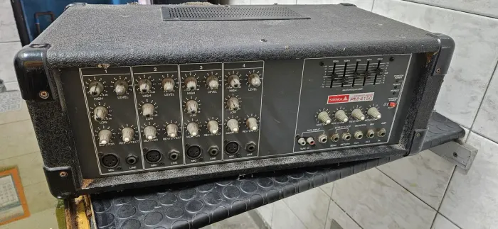 Mesa de Som Amplificada Mixer Samick PM-4150