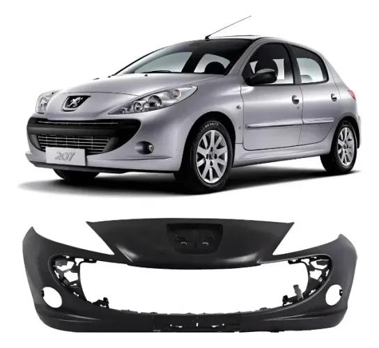 Parachoque Peugeot 207 2008 2009 2010 2011 2012 Com Furo