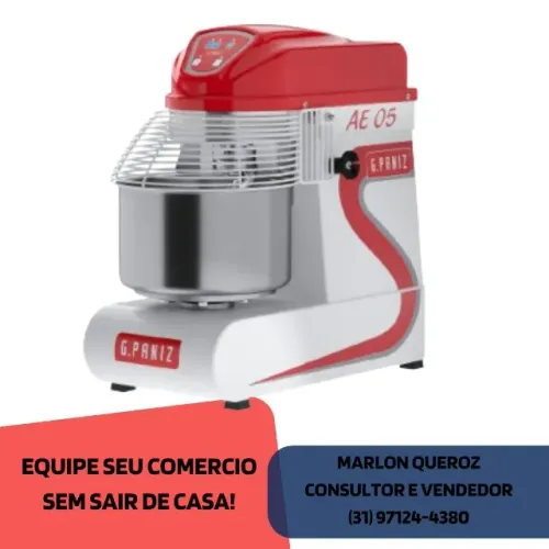 Amassadeira Espiral 5KG G.Paniz Monofásica 220v
