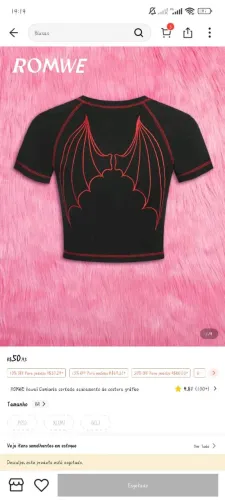 Blusa Com Asinhas - Romwe Grunge Punk Gótico