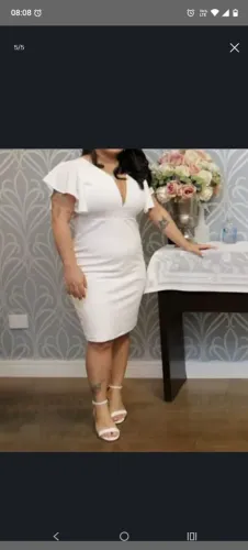 Vestido Branco para noivas no civil, cartorio noivado.