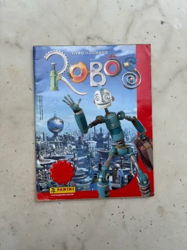 Álbum de Figurinhas "Robôs" Incompleto da Panini