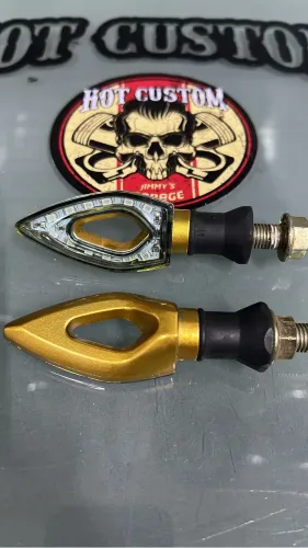 Pisca Seta Led Laranja Moto