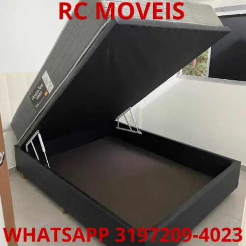 Cama Box Baú Casal Inteiriço 1.38x1.88 - Qualidade e Durabilidade