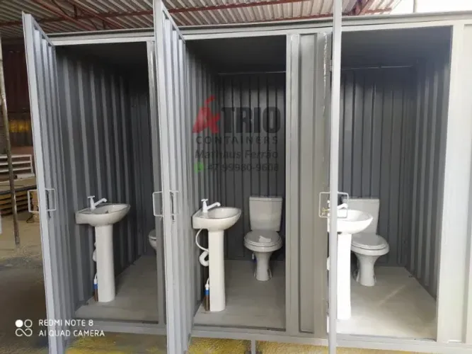 Container Banheiro Triplo 3,00 x 1,50 x 2,20