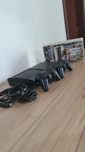 PS3 Super Slim com jogos 